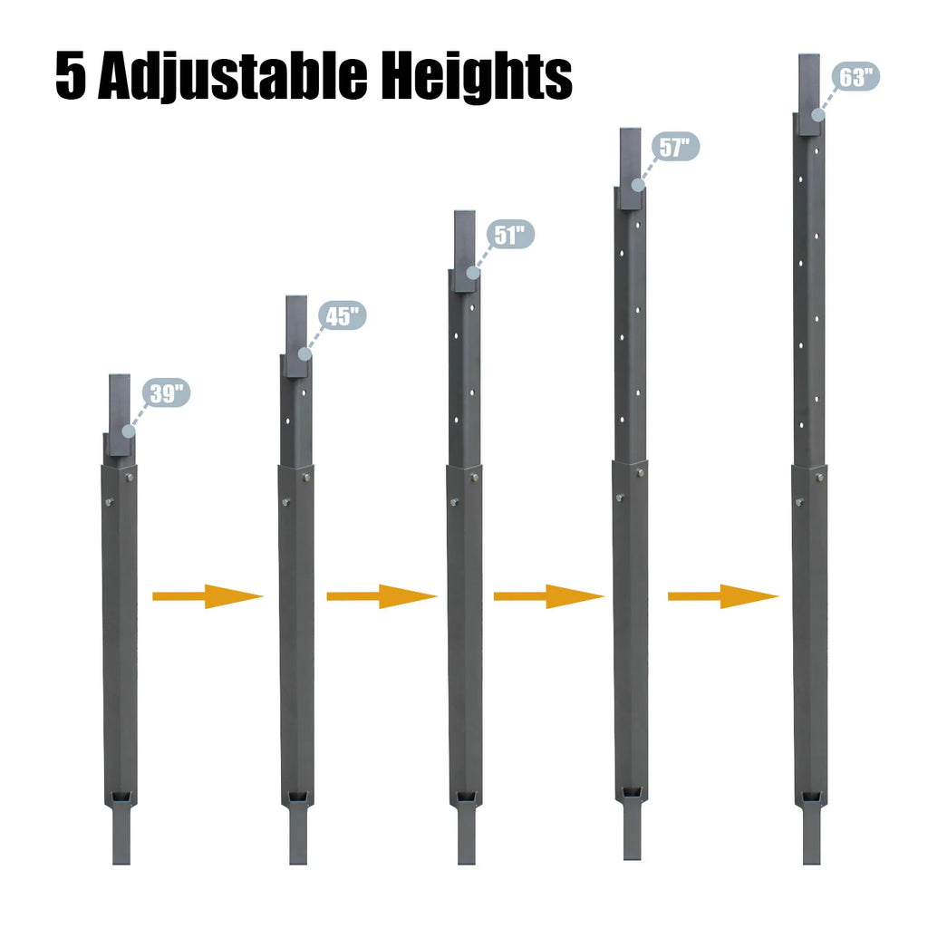 Adjustable Height Steel Post