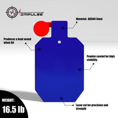 20" x 12" x 3/8" AR500 Steel Hostage Shooting Target