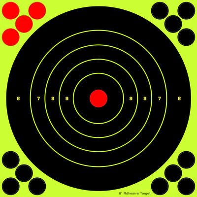 8" X 8" Splatter Target Sticker - 25PK